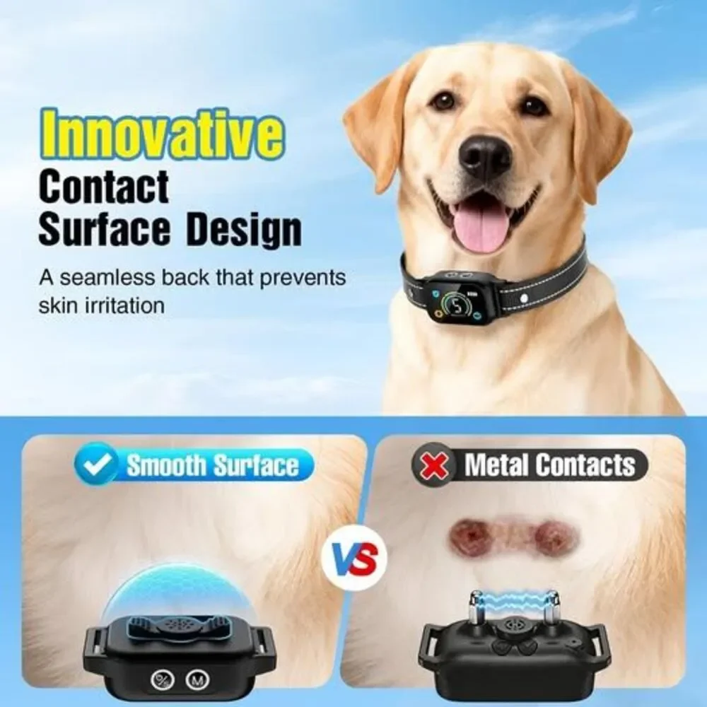 For Large or Medium or Small Dogs. 2 Pack Bark Collar, Smart Dog Collar